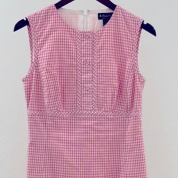 Brooks Brothers Dresses & Skirts - Brooks Brothers Pink Plaid Mini Dress